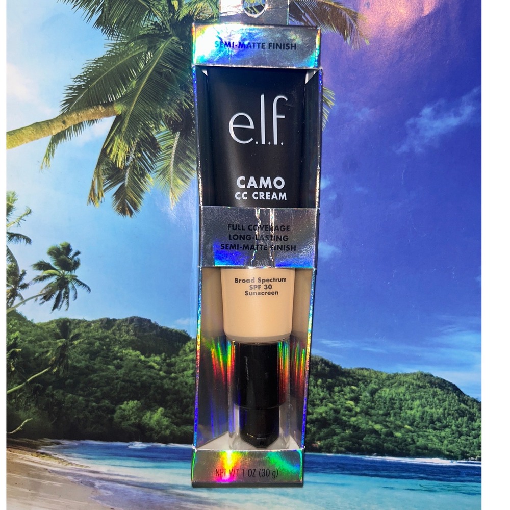 Elf Camo CC Cream Full Coverage Foundation SPF 30 Light 240 W Warm Golden 1oz